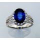  Royal Blue Oval cut Sapphire ring price 