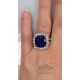 blue ceylon sapphire engagement ring