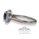 Platinum blue Sapphire ring 