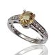 yellow sapphire and diamond engagement ring