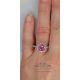 Pink Natural Sapphire Ring, 1.39 ct 18kt GIA Certified 