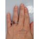 Natural Orang Ceylon Sapphire and diamonds ring 