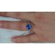 Blue Oval Cut Natural Ceylon Sapphire Ring