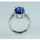 White Gold ring with blue Gemstone 