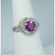 Pink Sapphire engagement ring 