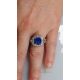 blue Ceylon Sapphire Cushion cut
Ring