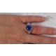 real blue sapphire diamond ring