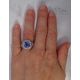 sapphire ring in finger 