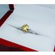 Natural Yellow Sapphire White Gold ring 