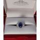 rich blue sapphire and diamond ring