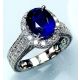 Blue gemstone ring 