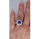 Platinum Sapphire Ring, 3.02 ct Unheated GIA Certified 