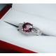 Rose gold sapphire and diamond ring for sale 