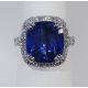Blue Cushion Ceylon Sapphire