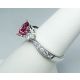 Trillion Cut Natural pink sapphire ring-2.18 tcw 