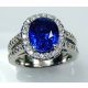 blue Sapphire engagement Ring
