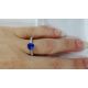 Blue Cushion Cut Natural Sapphire Ring
