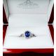 blue Sapphire engagement ring 