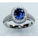 Blue Sapphire and white Gold 