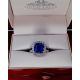 Untreated Color Change Sapphire Ring, 7.64 ct Platinum 950 GIA Certified 
