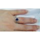 Blue Sapphire engagement Ring-1.49 tcw Oval Natural 