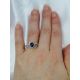 Blue Sapphire engagement Ring-1.49 tcw Oval Natural 