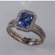 Blue Emerald Sapphire ring