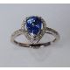 blue sapphire and white gold 