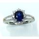 Blue Sapphire engagement Ring