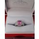 Pink Sapphire ring in Box 