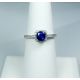 blue cushion Sapphire ring