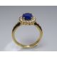 Custom Gold ring and Sapphire ring