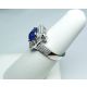 Blue Sapphire 5.70 grams -18 kt White Gold ring