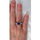 Natural Sapphire Ring, 2.15 ct Platinum GIA Certified 