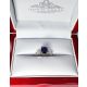 Unheated Platinum Sapphire Ring, 2.37 ct GIA Certified 