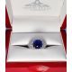 royal blue gemstone engagement ring