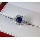 Blue sapphire and Diamond 
