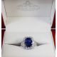 Royal Blue Sapphire engagement ring 