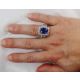 Royal Blue Sapphire in finger 