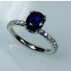 Blue Oval Sapphire ring 2 crates price 