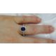 Blue Sapphire in finger 