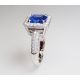 18kt White Gold ring with Gemstone 