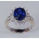 Oval blue Ceylon Sapphire