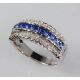 Natural blue sapphire band for Sale 