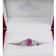 Pink Sapphire engagement ring 
