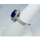 White gold and Sapphire 