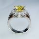 Yellow-sapphire-Platinum-and-diamonds-ring-for-sale