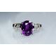 Purple-Oval-Sapphire-&-Diamond-Ring-in-18kt-white-gold