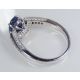 Blue Oval Sapphire Ring-GIA Certified 1.97 ct
