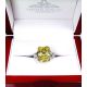 stunning Yellow Sapphire Diamond  ring